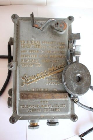 Very Rare Antique Telephone Laryngaphone By The London Manfg.  Co Ltd 1929