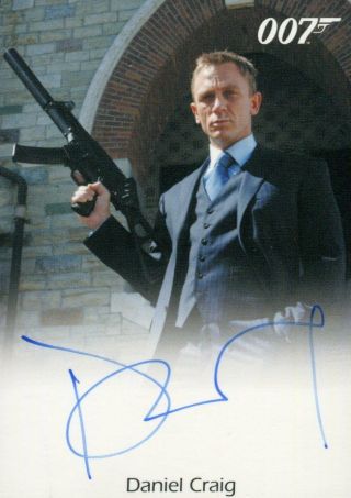 James Bond Heroes & Villains Daniel Craig Autograph Card Casino Royale