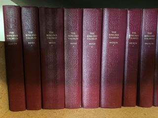 Br 18 Volumes Complete Set The Soncino Press Babylonian Talmud Vg