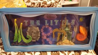 Disney Dave Avanzino The Little Mermaid Shadow 3d Box Nib Ariel Letters