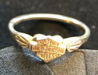 10k Black Hills Gold Harley Davidson Heart Ring