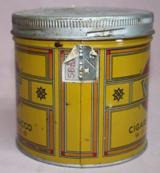 VINTAGE WILLS TOBACCO TIN/CAN IMPERIAL CANADA LTD 1/2 LB.  ROUND 2