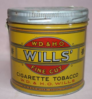 VINTAGE WILLS TOBACCO TIN/CAN IMPERIAL CANADA LTD 1/2 LB.  ROUND 3