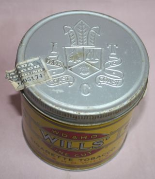 VINTAGE WILLS TOBACCO TIN/CAN IMPERIAL CANADA LTD 1/2 LB.  ROUND 5