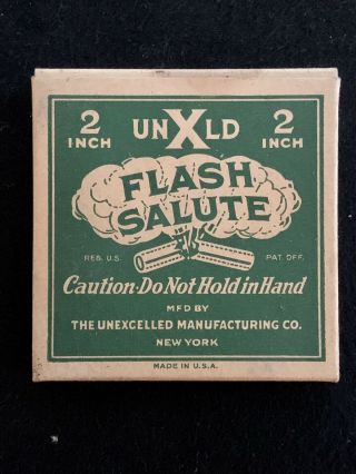 Firecracker Label/ Box Flash Salute Unxld 2” Complete (5)