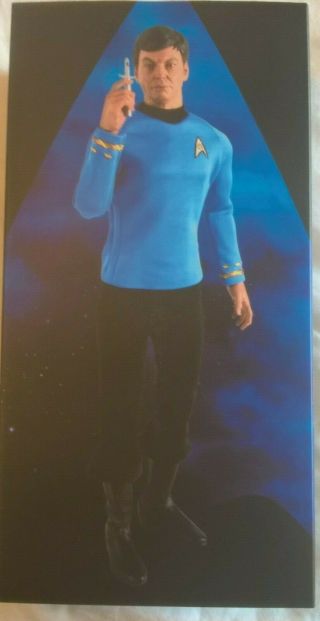 Qmx Star Trek (tos) Dr Mccoy Exclusive Figure (mib) With Medical Tunic Top