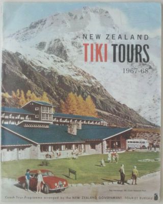 1967 Zealand Nac Air Coach Travel Tiki Tours Auckland Christchurch Booklet