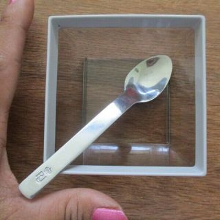 Rj Royal Jordanian Airlines Airways Food Bowls 3 Inch Acrylic Utensils And Spoon