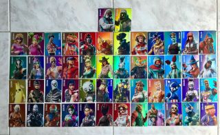 Panini Fortnite 2019 Series 1 201 - 250 Epic Outfit Holo Foil Full Set 50 Cards