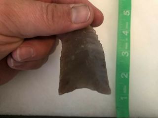 3” Paleo Fluted Translucent Clovis Found in Kansas Indian Arrowhead Artifact 2