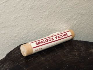 Smallpox Vaccine Capillary Tube 1958