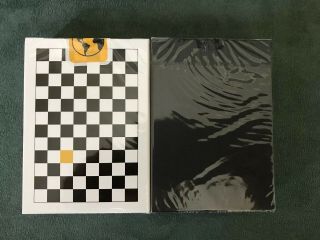2 Deck Of Anyone Worldwide Playing Cards (1) Yellow Checkerboard & (1) Bomb Ed. 3