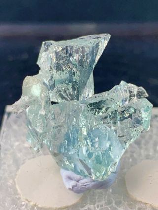 Etched Aquamarine Crystal: Itatiaia Mine,  Conselheiro Pena,  Minas Gerais,  Brazil