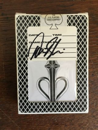 David Blaine Bee Split Spades Playing Cards - Signed - - (white)