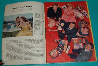 1956 Tv Guide Article Board Games Groucho Marx Jan Murray Pat White Lynn Dollar