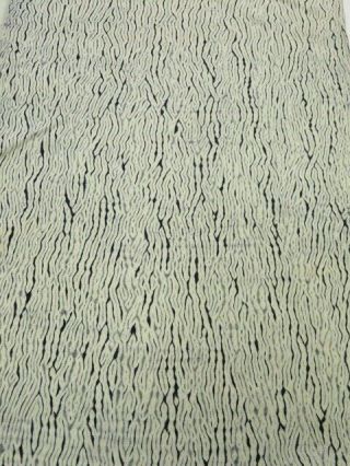 2v04z80 Japanese Kimono Silk Fabric Off - White Shibori Dyeing 59.  8 "