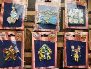 Disney Dsf Dssh Toy Story 4 Six Pin Set Limited Edition El Capitan Marquee Pin