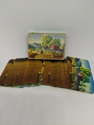 Vintage Miniature Playing Cards Deck " The Golden Harvest " By Dale Nichols