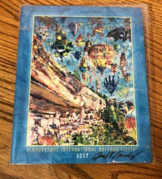 2017 Albuquerque International Balloon Fiesta Metal Poster Signed David Gonzales