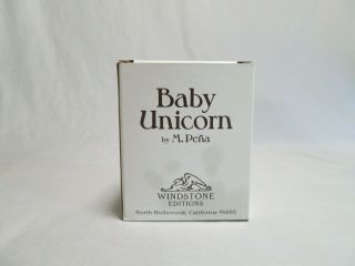 Windstone Editions White Baby Unicorn Foal By Melody,  M Pena -