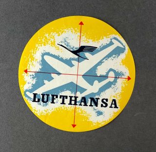 Lufthansa Constellation Vintage Airline Luggage Label Baggage Lh