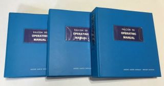 Set Of 3 Dassault Falcon 50 Operating Manuals Systems Emergency Abnormal Radio