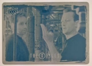 2019 X - Files Ufos & Aliens Edition Cyan Printing Plate Fox Mulder S8e18 244 1/1