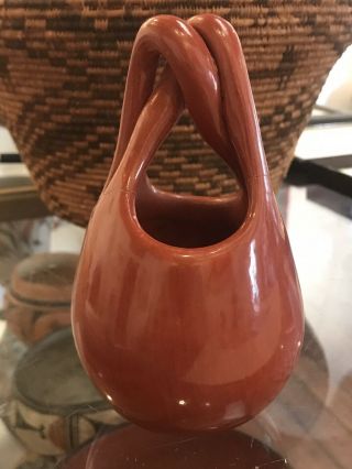 Judy Tafoya Santa Clara Pueblo Native American Pottery Redware Pot
