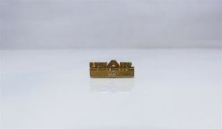 U.  S.  Air Diamond & 10k Yellow Gold Filled Employee Pin Vintage Airline Collector