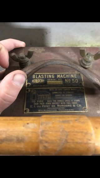 Dupont Blasting Machine No 50 3