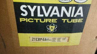 Sylvania 21cbp4a Black & White Tv Picture Tube Nos Nib,  Replaces Other 21 Inch