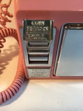Crosley Pink Retro Pay Phone Telephone Wall Mount Push Button Phone FUN 10