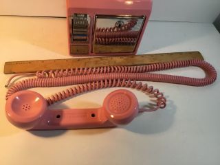 Crosley Pink Retro Pay Phone Telephone Wall Mount Push Button Phone FUN 6