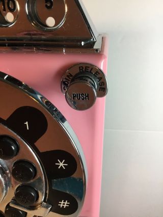 Crosley Pink Retro Pay Phone Telephone Wall Mount Push Button Phone FUN 9