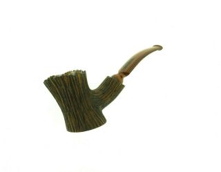 Larrysson 2011 Tree Trunk Carved Pipe Poker Unsmoked