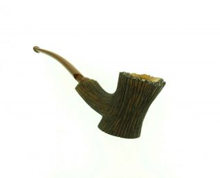 LARRYSSON 2011 TREE TRUNK CARVED PIPE POKER UNSMOKED 2