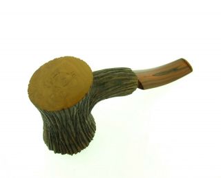 LARRYSSON 2011 TREE TRUNK CARVED PIPE POKER UNSMOKED 3
