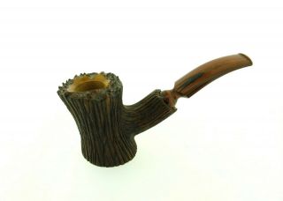 LARRYSSON 2011 TREE TRUNK CARVED PIPE POKER UNSMOKED 4