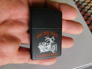 Unfired Harley Davidson Zippo Cigarette Lighter One Hot Piece Of American Steel