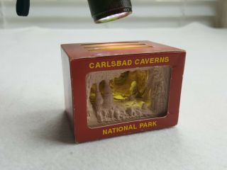 Vintage Shadow Box Souvenir Carlsbad Caverns National Park 3D Scene & Photos 2