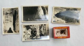 Vintage Shadow Box Souvenir Carlsbad Caverns National Park 3D Scene & Photos 4