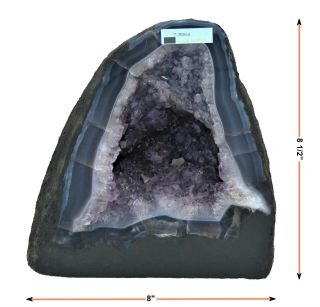 Amethyst Geode 17.  38 Lbs 8 1/2 " Tall (r.  1526)