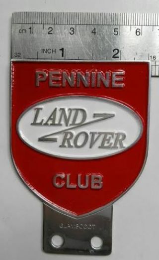 Land Rover Series 1 2 A Pennine Club Badge Aluminium Defender Vintage