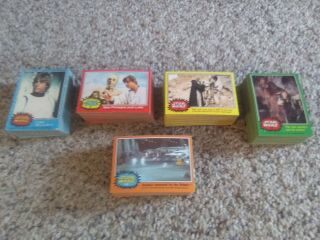 1977 Star Wars Trading Cards: Complete Set 330 Cards Nm/mint
