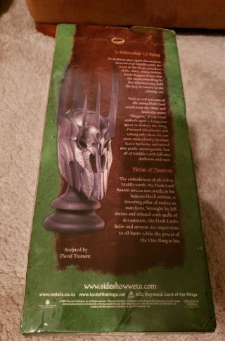 LOTR,  HELM OF SAURON - 1/4 scale,  MACE OF SAURON and 4 glass Goblets,  see details 4