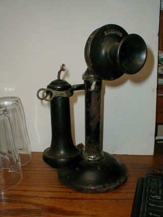 Antique Kellogg Candlestick Telephone Pat.  Nov.  26th 1901.