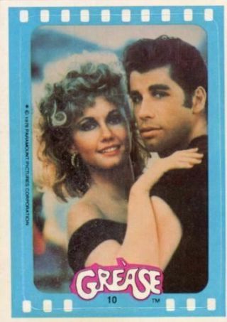 Grease Movie Series 1 Stickers Vintage Card Set 11 Sticker Cards Topps 1978 2