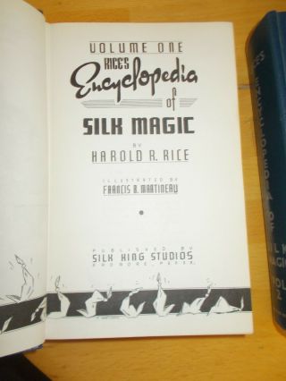 Rice ' s Encyclopedia of Silk Magic Three Volume Hardback Set 3