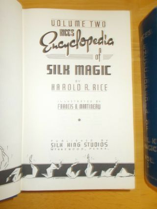Rice ' s Encyclopedia of Silk Magic Three Volume Hardback Set 4