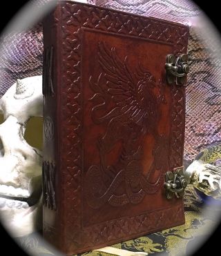 Leather Handwritten Necronomicon Lovecraft Chthulhu Occult Magick Grimoire